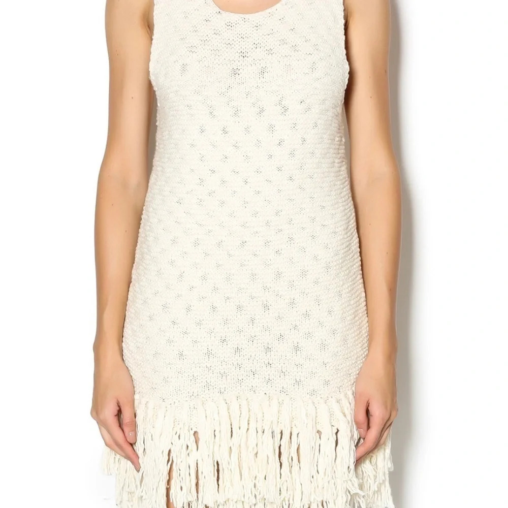 3/$25 Do + Be Sleeveless Fringe Sweater‎ Dress S